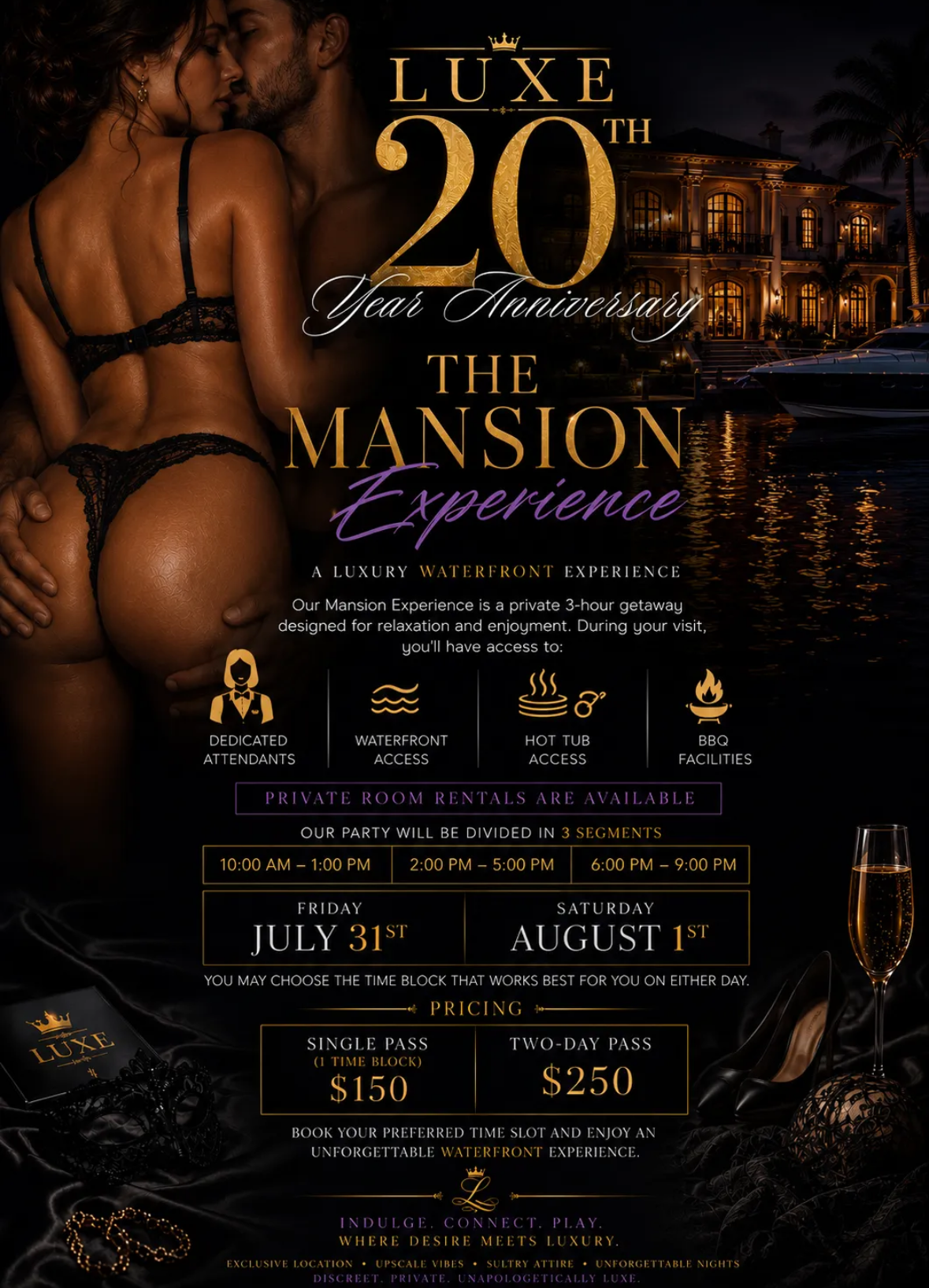 Luxe 20th Anniversary - The Mansion Experience